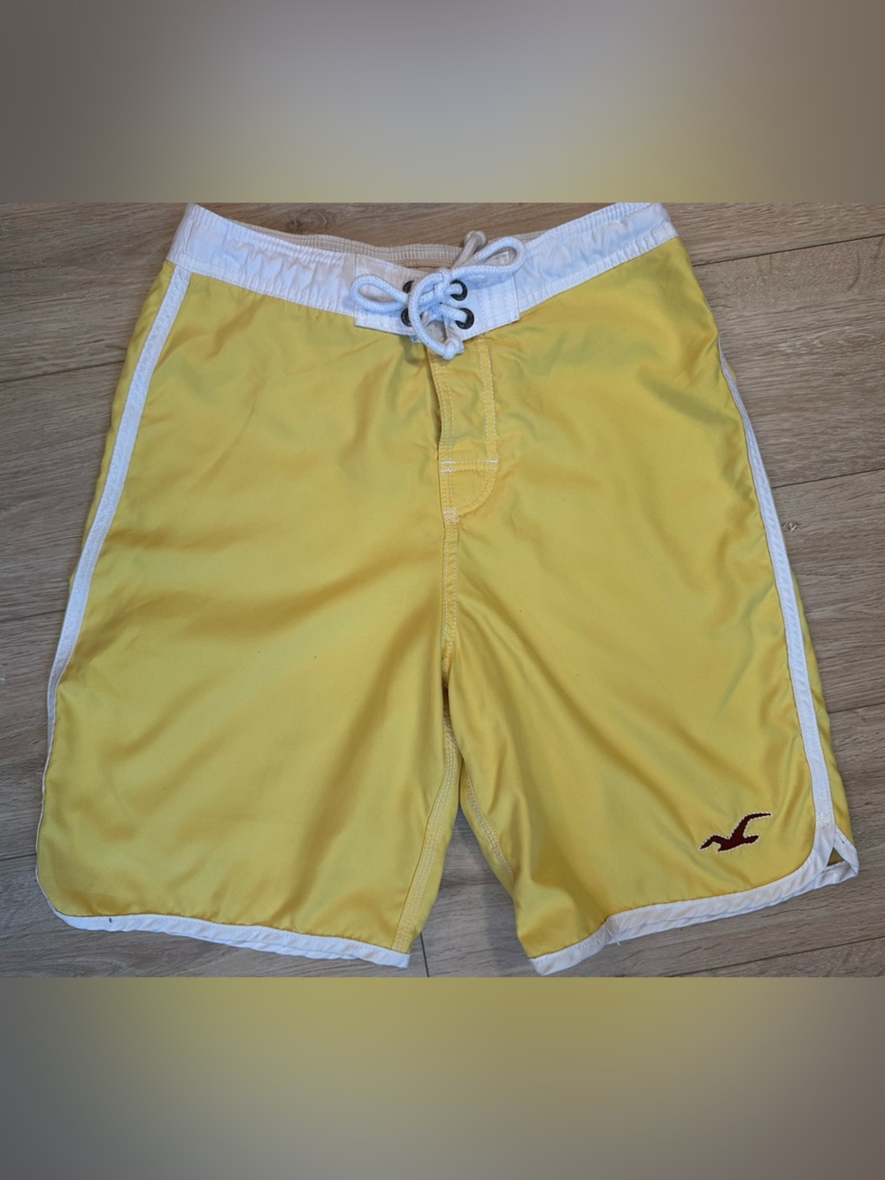 Hollister Men's Yellow Swim Shorts/trunks